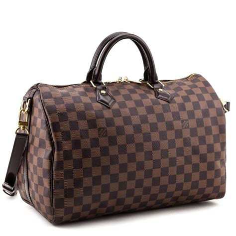 louis vuitton damier ebene speedy 35|Louis Vuitton Damier Ebene wristlet.